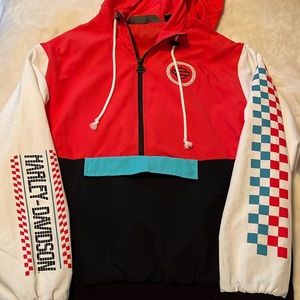 Harley Davidson bomber pull over jacket